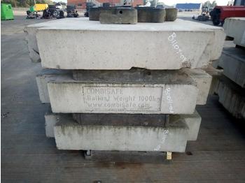 Counterweight for Crane Combisafe Ballast Frame to suit Crane, 1000Kg Concrete Ballast (3 of): picture 1
