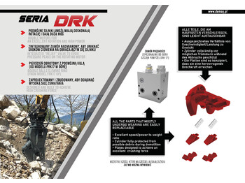 New Demolition shears for Excavator DEMOQ DRK26  Hydraulic Rotating Pulveriser Crusher 2400 KG: picture 3
