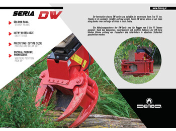 New Grapple for Construction machinery DEMOQ DW250 F  De-forestation shear 250 kg: picture 2