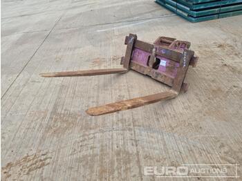 Forks for Excavator Pallet Forks 45mm Pin to suit 4-6 Ton Excavator: picture 1