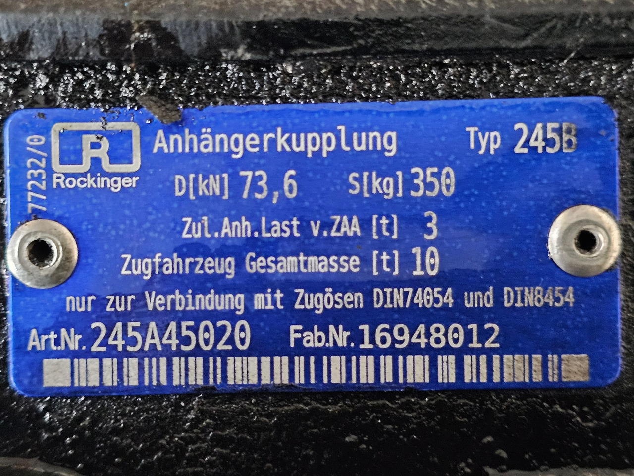 Quick coupler Rockinger 245B