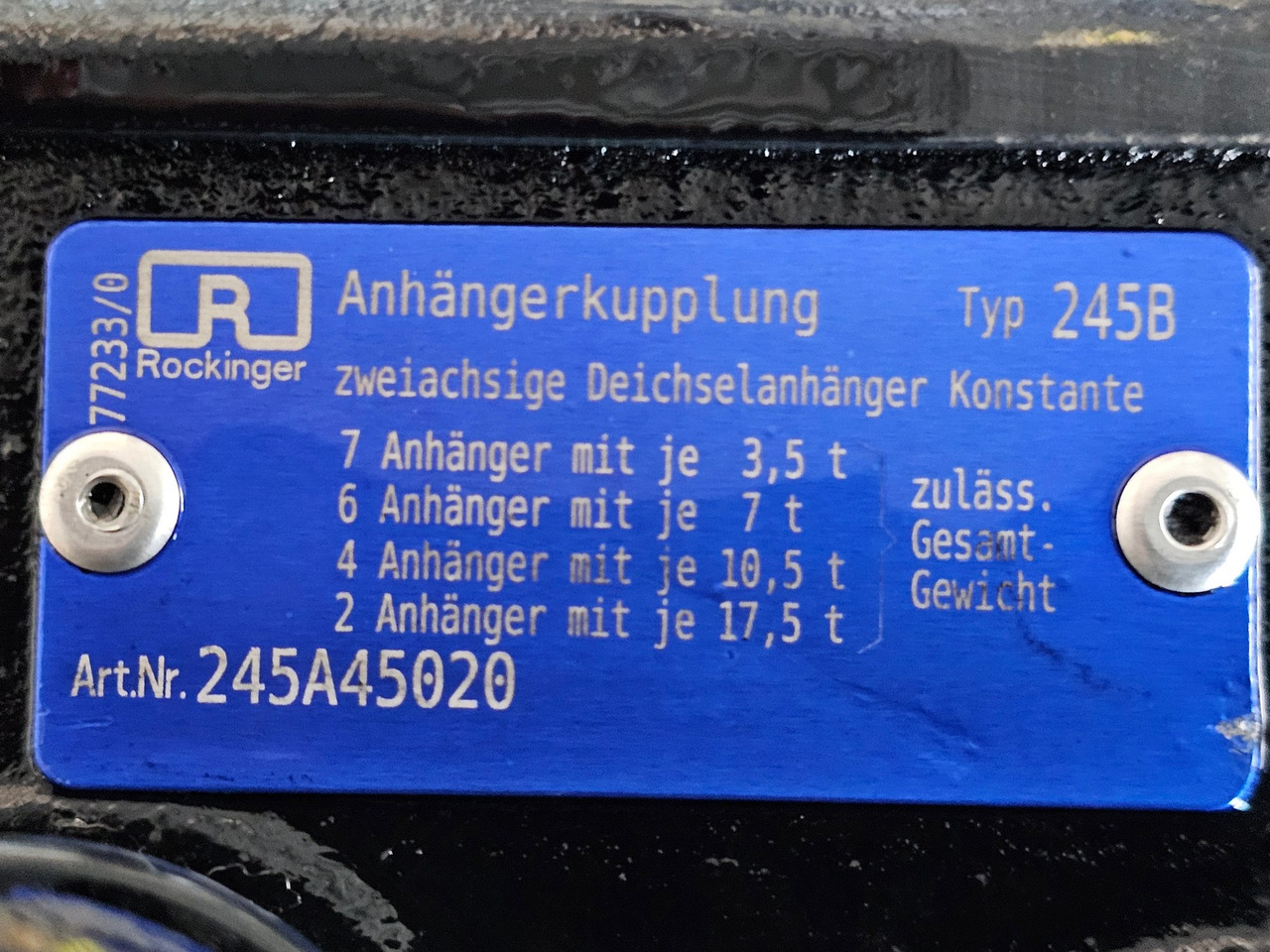 Quick coupler Rockinger 245B