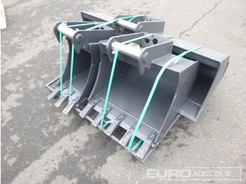 New Bucket Unused 2023 Häner Bucket Package HGL3140 MS ECO 55" (1400mm) Ditch Bucket, Digging Buckets HTL360 24" (600mm) and HTL330 12" (300mm) to suit 2,8-3,8 Ton Mini Excavator with MS03: picture 1