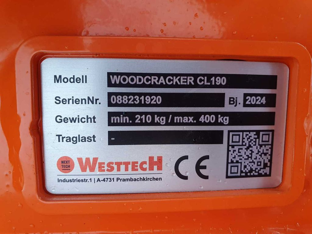Attachment for Forestry equipment Westtech Woodcracker CL190 Fällgreifer 2024 DEMO: picture 13