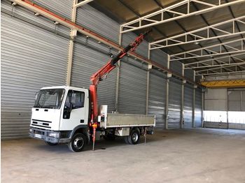 Gesloten bestelwagen IVECO ML75 con Gru Benelli 5520/2S2