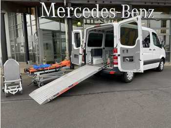 Minibus, Passenger van Mercedes-Benz Sprinter 214 CDI 7G Krankentransport Trage+Stuhl: picture 1