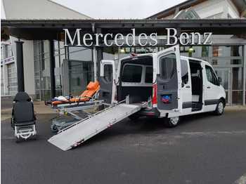Minibus, Passenger van Mercedes-Benz Sprinter 214 CDI 7G Krankentransport Trage+Stuhl: picture 1