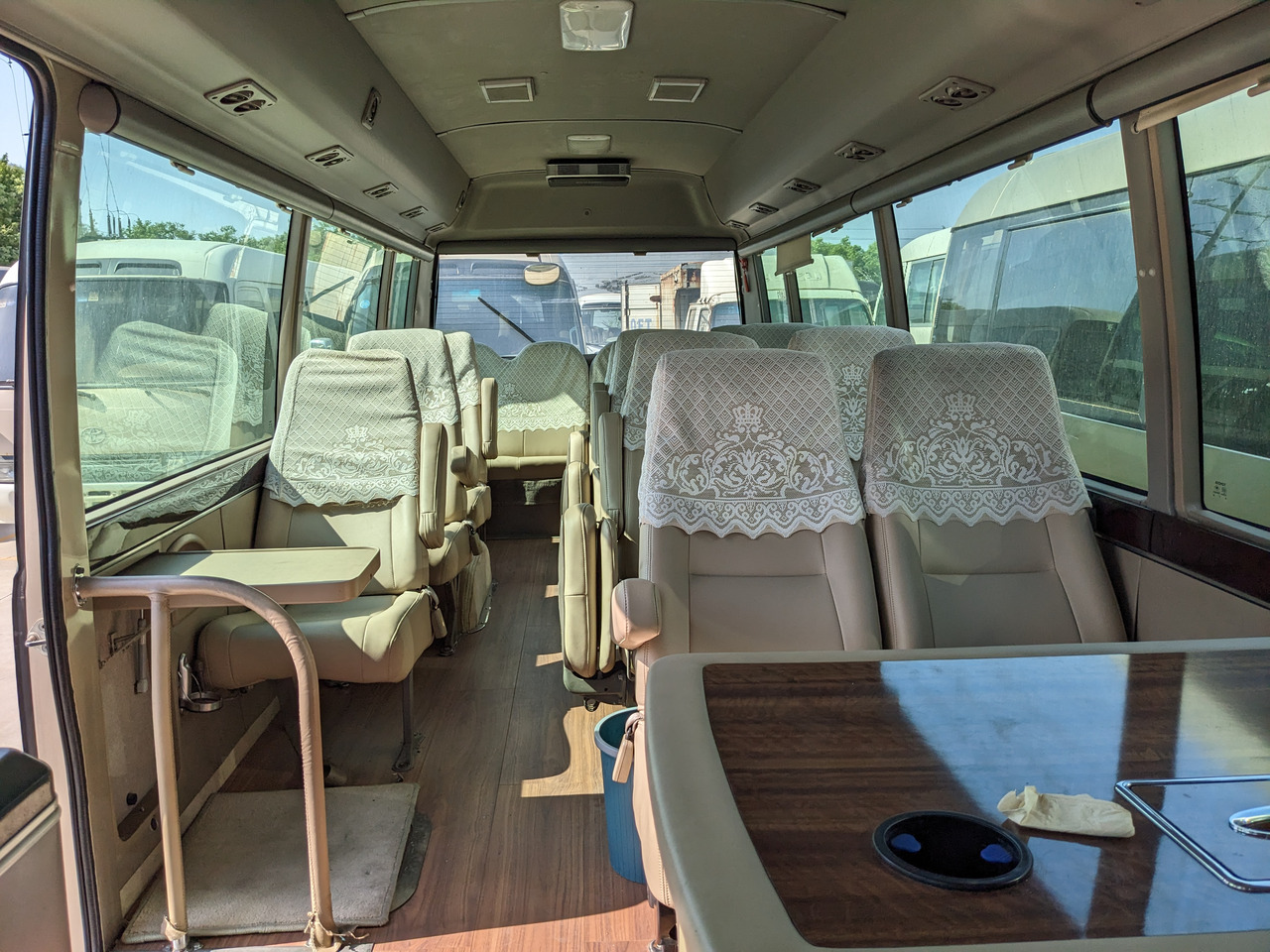 Minibus, Passenger van TOYOTA Coaster original Japanese passenger bus minivan: picture 7