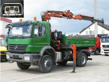 Camion basculantă Mercedes-Benz Axor 1829 AK 4x4 2-Achs Allradkipper Kran Funk+G