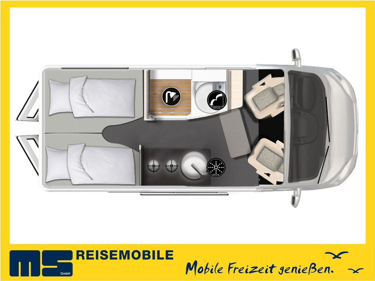 Camper van Karmann DEXTER 570 / 170PS-4x4 /SOLAR/ AHK/ EINZELBETTEN