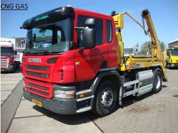 Ciężarówka bramowiec Scania 310 hyva PORTAAL LIFT14 ton CNG aardgas