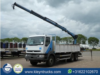 Ciężarówka burtowa Renault PREMIUM 420 hiab 166 b-3 hiduo