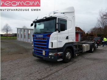 Ciężarówka kontenerowiec/ system wymienny Scania R420 6x2, BDF, Retarder, deutsches Fahrzeug, LBW