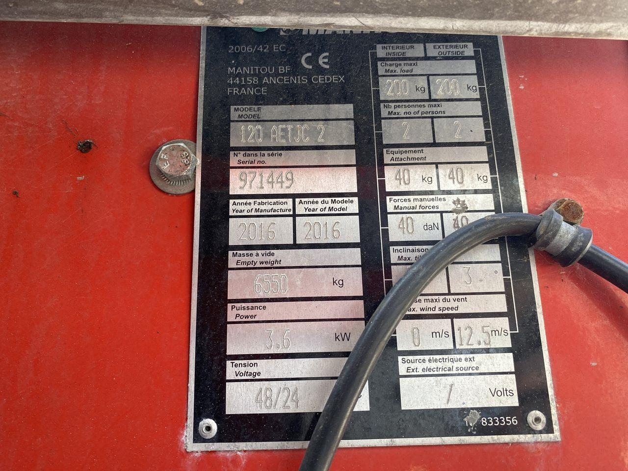 Articulated boom Manitou 120AETJ-COMPACT 3D