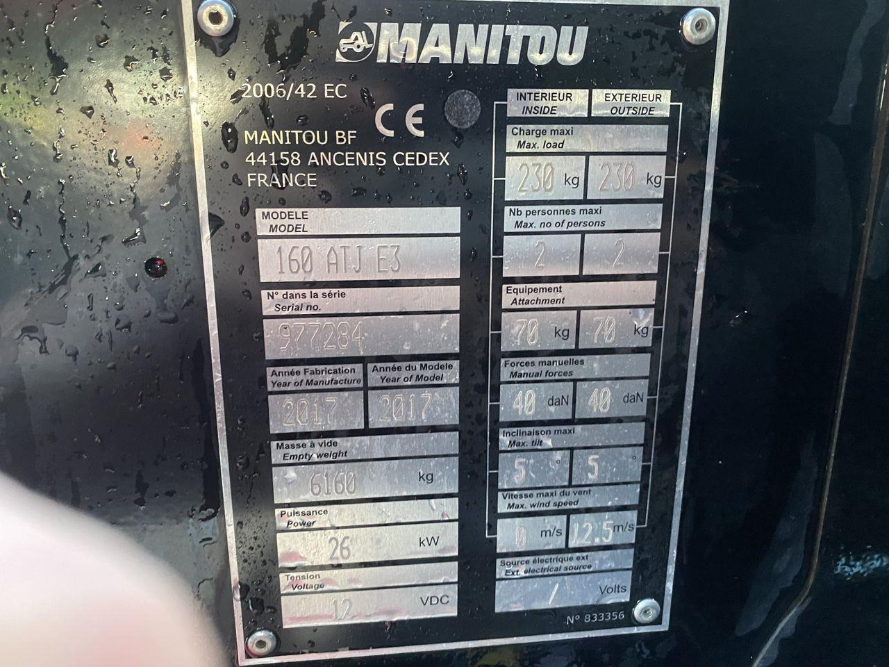 Articulated boom Manitou 160ATJ RC