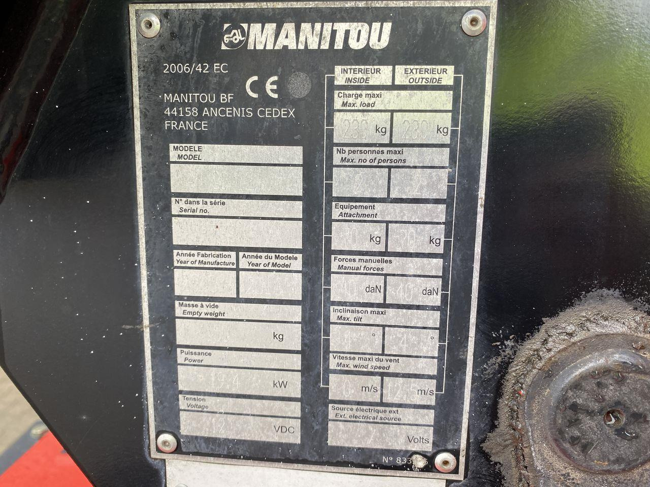 Articulated boom Manitou MANGO12