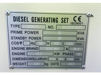 Beinei 4M18 - 22 kVA Generator - DPX-20900  - Generator set: picture 4
