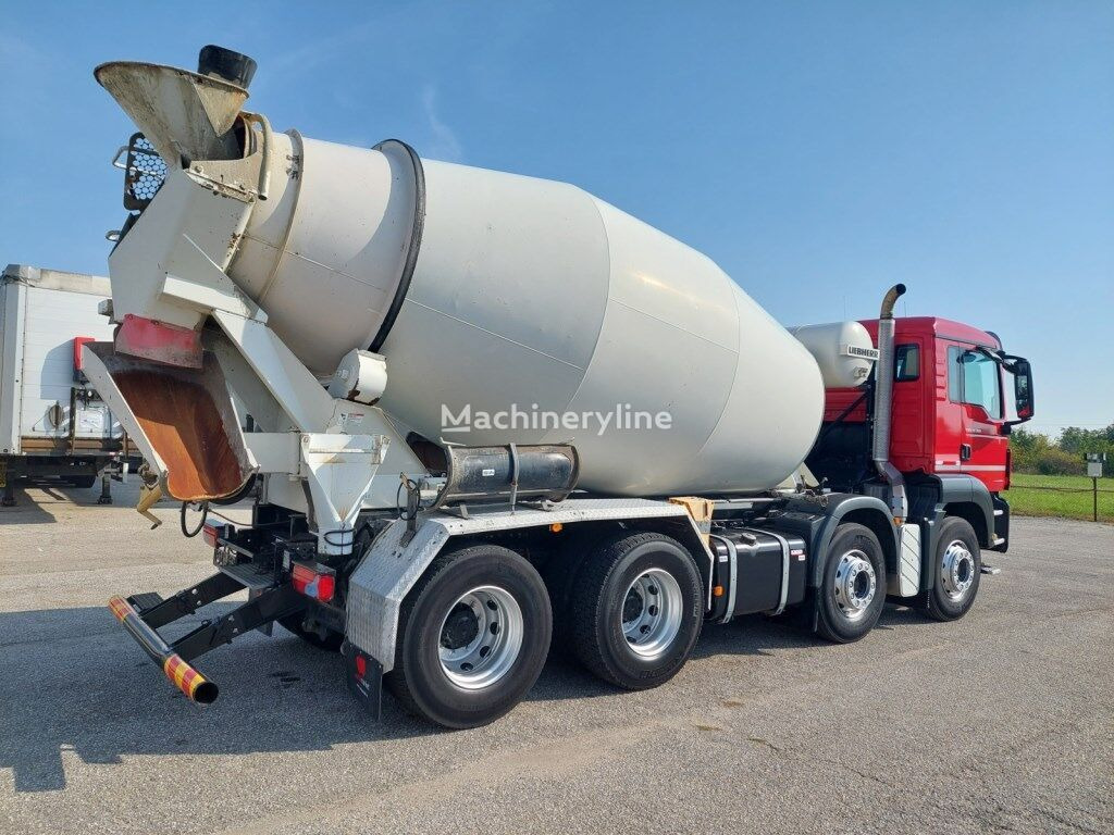 Concrete mixer truck MAN TGS 32.360 Liebherr domíchávač betonu 8x4