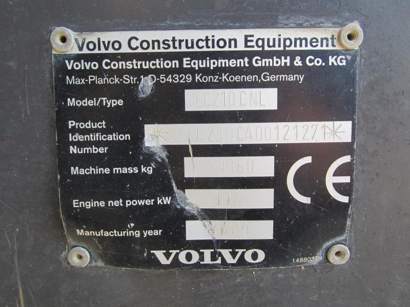 Crawler excavator Volvo EC210 CNL