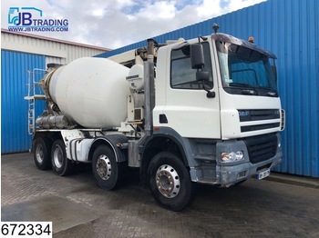 Concrete mixer truck DAF 85 CF 380 8x4, Liebherr, 11 MTR, Remote control, Steel suspension, Manual, Airco, Analoge tachograaf, Hub reduction: picture 1