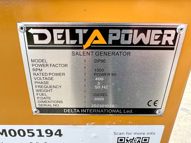 Generator set Delta Power DP90 - 60 KVA New / Unused / CE: picture 10