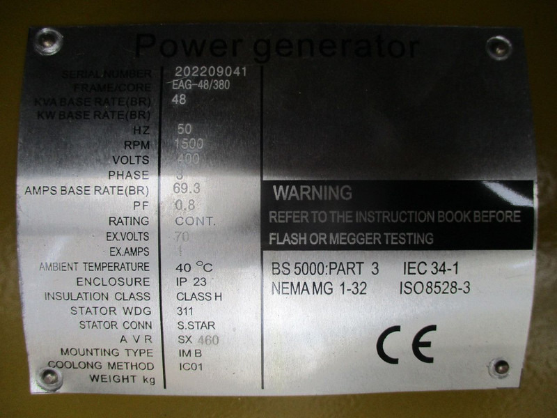 New Generator set Diversen Eaagle EAG-48/380KA , New Diesel generator , 48 KVA ,3 Phase: picture 14