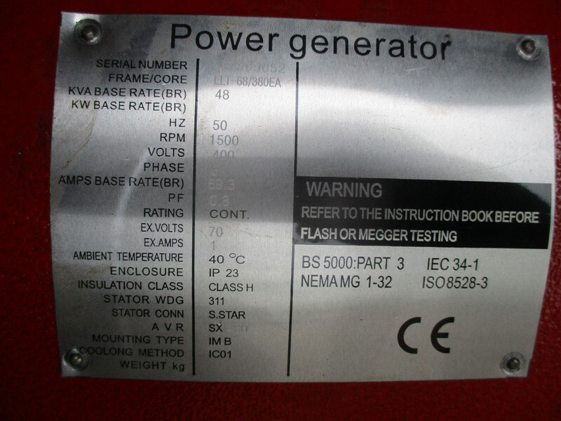 New Generator set Diversen Ellite ELT68/380EA , New Diesel generator , 48 KVA ,3 phase , 2 Pieces in stock: picture 15