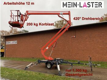 Aerial platform E 12 GK Arbeitshöhe 12 m 200kg hydr. Abstützung: picture 1