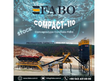 New Concrete plant FABO COMPACT-110 CONCRETE BATCHING PLANT | READY IN STOCK: picture 1