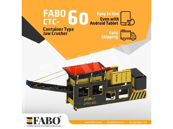 New Crusher FABO CTC-60 CONTAINER TYPE JAW CRUSHER: picture 1