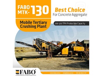 New Mobile crusher FABO MTK-130 MOBILE CRUSHING & SCREENING PLANT – SAND MACHINE: picture 1