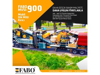 New Mobile crusher FABO MVSI 900 MOBILE VERTICAL SHAFT IMPACT CRUSHING SCREENING PLANT: picture 1