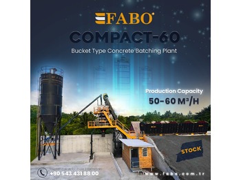 New Concrete plant FABO SKIP SYSTEM CONCRETE BATCHING PLANT | 60m3/h Capacity | Ready In Stock: picture 1