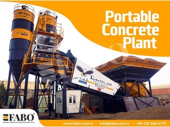 New Concrete plant FABO TURBOMIX-100 MOBILE CONCRETE PLANT: picture 1