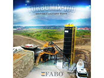 New Concrete plant FABO TURBOMIX-100 Mobile Concrete Batching Plant | Ready In Stock: picture 1
