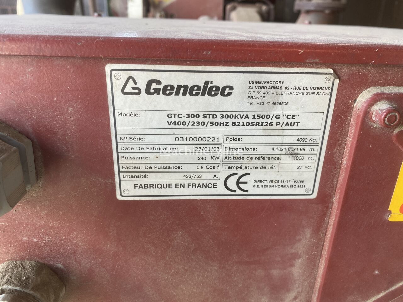 Generator set Genelec 300 kVa IVECO: picture 5