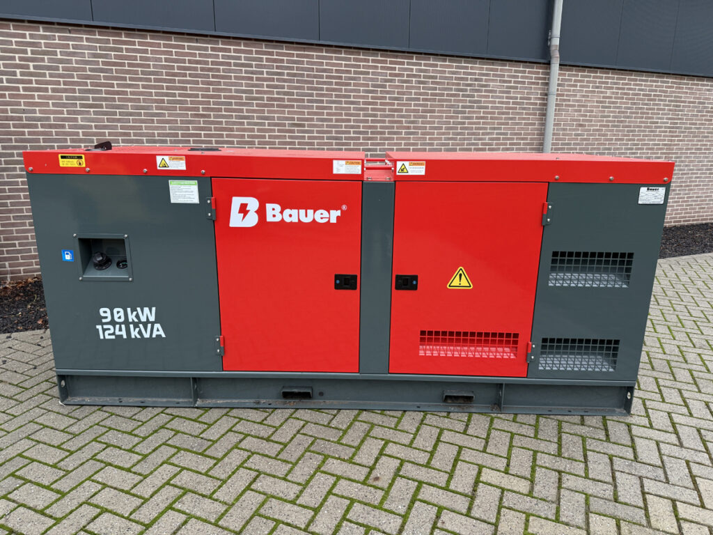 Generator set BAUER 124 KVA