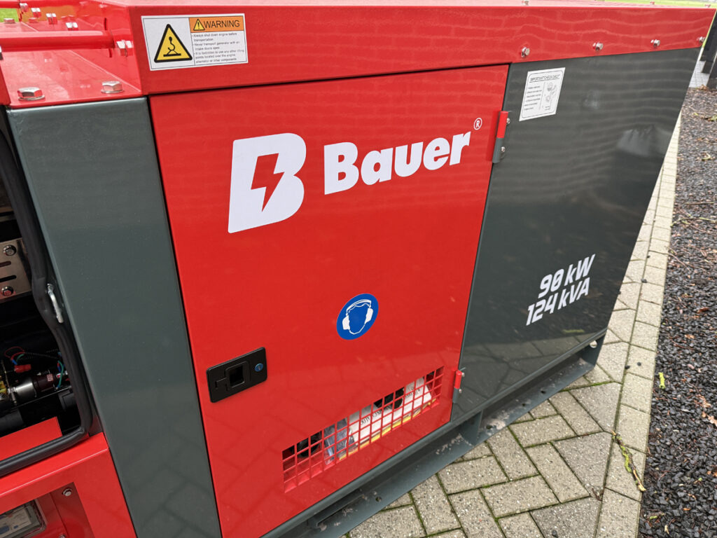 Generator set BAUER 124 KVA