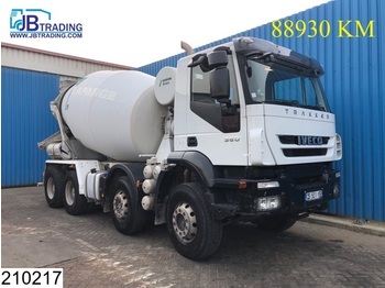Concrete mixer truck Iveco Trakker 360 8x4, Stetter 9 M3, Steel suspension, Airco, Naafreductie, euro 4: picture 1
