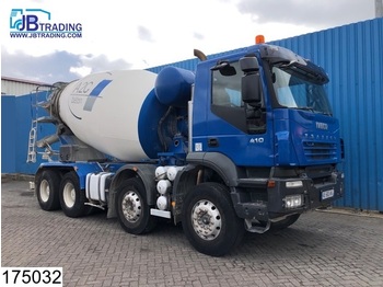 Concrete mixer truck Iveco Trakker 410 EURO 5, 8x4, 9 M3, Baryval, beton / Concrete mixer, Steel suspension, Manual, Airco: picture 1
