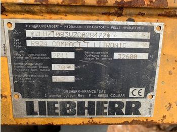 Crawler excavator LIEBHERR R924 Compact T Litronic: picture 1