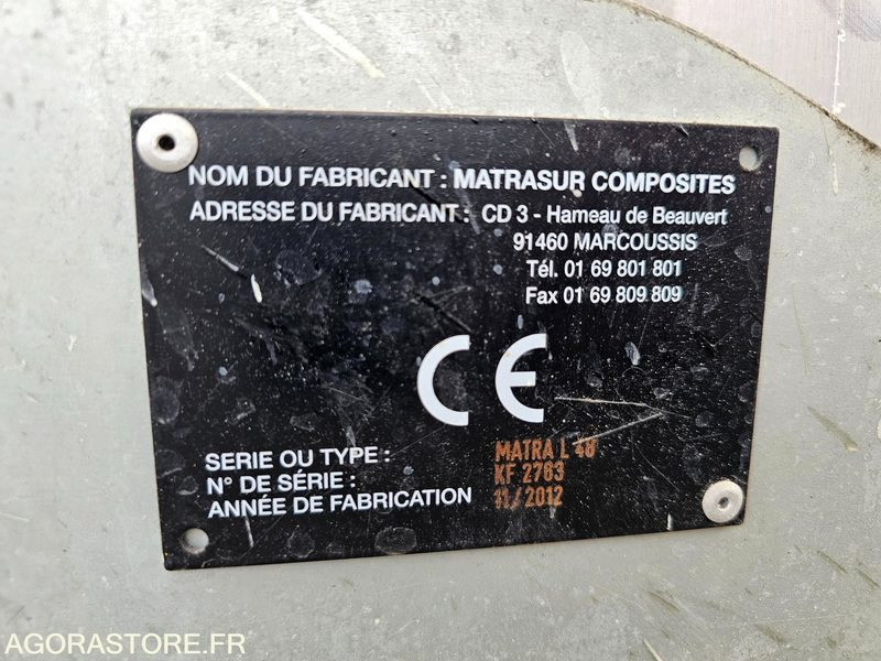 Construction machinery MACHINE A COMPOSITE PATRIOT MATRA L 48 - 230803