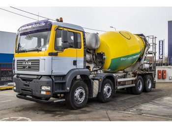 Concrete mixer truck MAN TGA 32.350 BB + BETONMIXER 9M3: picture 1