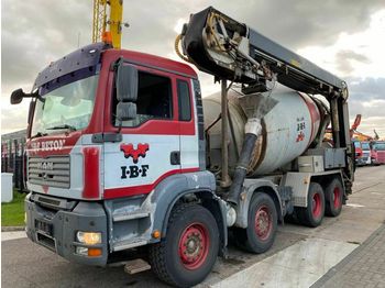 Concrete mixer truck MAN TGA 35.400 8X4 MANUAL FULL STEEL - 9 M3 MIXER: picture 1