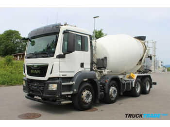 Concrete mixer truck MAN TGS 32.400 8x4 Getriebe kratzt: picture 1