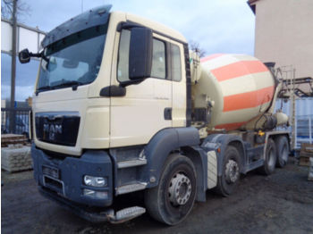 Concrete mixer truck MAN TGS 35.360 Betonmischer 9 cbm Stetter, Euro 4: picture 1