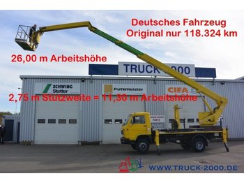 Truck mounted aerial platform MAN Wumag WT 250 Arbeitsbühne 25m seitl. Auslage 16m: picture 1