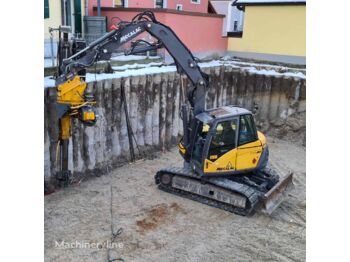 Crawler excavator MECALAC 714MC with hammer drill Morath BA3000 & pile driver Movax SG40: picture 1