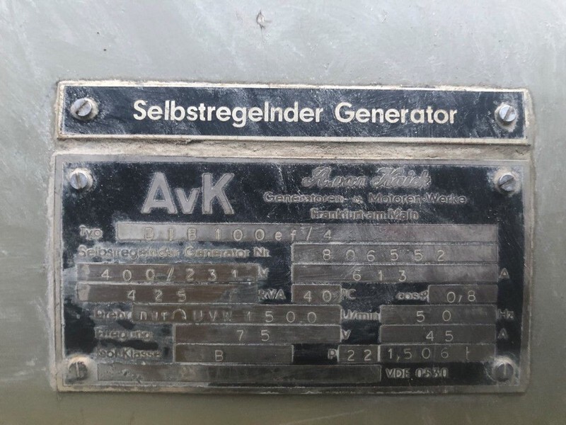 Generator set MWM RHS 618 V 16 AvK 425 kVA generatorset: picture 5