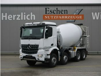 Concrete mixer truck Mercedes-Benz 3240 B Arocs, 8x4, 9 m³ Liebherr, AP Achsen: picture 1
